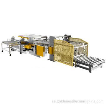 Automatisk Duplex Slitter Metal Shearing Making Machine Metall Plåtburk Produktionslinje Cutter